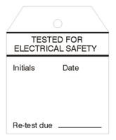 445-3672 RS PRO Pre-Printed Tie Label-Tested For Electrical Safety-. Quantity: 50