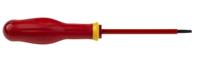 at4x100ve Facom Slotted Insulated Screwdriver, 4 x 0.8 mm Tip, 100 mm Blade, VDE/1000V, 210 mm Overall