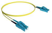 jlclc2dos2 CAE Multimedia Connect LC to LC Duplex Multi Mode OS2 Optical Patch Cord, 9μm, Yellow, 1m