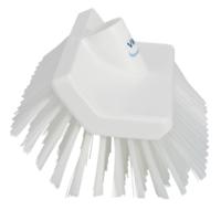 70475 Vikan Medium Bristle White Scrubbing Brush, 41mm bristle length, Polyester bristle material