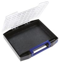 134958 Raaco Blue PC, PP Compartment Box, 78mm x 465mm x 401mm
