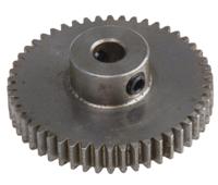 878-7843 RS PRO Steel 50 Teeth Spur Gear, 0.5 Module, 4mm Bore Diam, 25mm Pitch Diam, 10mm Hub Diam