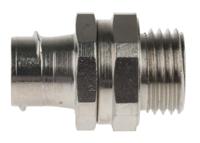 7tca296010r0045-s16m16b Adaptaflex Swivel, Conduit Fitting, 16mm Nominal Size, M16, Brass, Silver IP40 rating