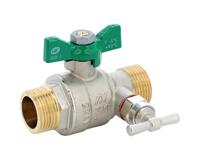 545004 Sferaco Nickel Plated Brass Ball Valve, Ball Valve, Threaded, BSP 1/2in, 40bar Operating Pressure