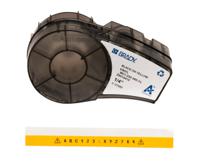 m21-250-595-yl Brady B-595 Black on Black on Yellow Label Printer Tape, 6.4 m Length, 6.35 mm Width