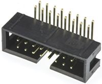t821116a1r100ceu Amphenol Communications Solutions T821 Series Right Angle Through Hole PCB Header, 16 Contact(s), 2.54 mm Pitch, 2 Row,