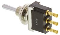 ftg0904 TE Connectivity Toggle Switch, Panel Mount, (On)-Off-(On), SPDT, Solder Terminal, 125V ac