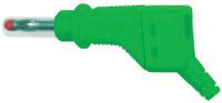 669328-25 Staubli Green Male Banana Plug, 4 mm Connector, Screw Termination, 32A, 600V, Nickel Plating