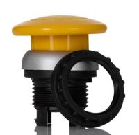 216718-m22-dp-y Eaton RMQ Titan M22 Series Yellow Momentary Push Button Head, 22mm Cutout, IP67