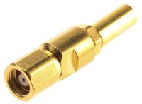 r112075000 Radiall, Plug Cable Mount SMC Connector, 50Ω, Crimp Termination, Straight Body