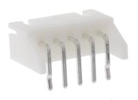 s5b-xh-alfsn JST XH Series Right Angle Through Hole PCB Header, 5 Contact(s), 2.5 mm Pitch, 1 Row, Shrouded