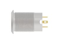 av12f10e124q04 TE Connectivity AV 12 Series Illuminated Push Button Switch, Momentary, Screw Mount, 12mm Cutout, SPST, White LED, 24V,