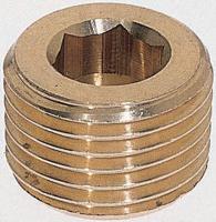 0205-21-00 Legris Brass Pipe Fitting, Straight Threaded Plug, Male R 1/2in