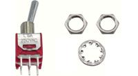 rnd-210-00467 RND Toggle Switch, Through Hole Mount, On-On, 2CO, PCB Pin Terminal, 28 V dc, 125 V dc, 250 V dc