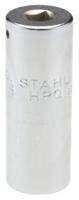 01640034 STAHLWILLE 1/4 in Drive 9/16in Deep Socket, 12 point, 50 mm Overall Length