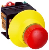 es21-sb10g1-6036492 SICK ES21 Series Turn Release Emergency Stop Push Button, Panel Mount, 22mm Cutout, 2NC/1NO, IP65