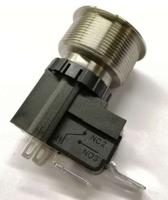 175-8812 RS PRO Illuminated Push Button Switch, Latching, Panel Mount, 25.2mm Cutout, SPST, White LED, 250 / 125V ac, IP67