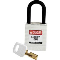 150365 Brady LOTO-101 Key Weatherproof Nylon Padlock, 6.35mm Shackle, 38.00mm Body