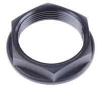127-524 RS PRO Black PA 6 Cable Gland Locknut, M32 Thread