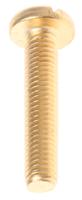 483-1628 RS PRO Slot M5 Pan Brass Machine Screws DIN 85 x 25.0mm