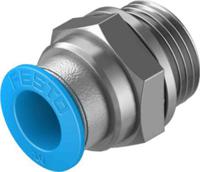 qs-g38-10-50 Festo Straight Threaded Adaptor, G 3/8 Male to Push In 10 mm, Threaded-to-Tube Connection Style, 132044