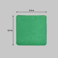 1820578 Rubbermaid Commercial Products HYGEN MF R-40 Cloth Green Microfibre Cloths for Wet/Dry, Case of 24