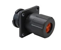fls010n6shec03 Amphenol Industrial Circular Connector, 6 Contacts, Flange, M10 Connector, Socket, Female, IP69K, Ecomate AQUARIUS