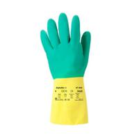 87900075bp Ansell 87-900 Yellow Latex Work Gloves, Size 7.5