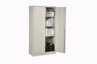 621-1694 RS PRO Mild Steel Lockable 2 Door Cabinet, 1830mm x 915mm x 457mm