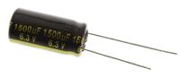 eeufm0j152 Panasonic 1500μF Aluminium Electrolytic Capacitor 6.3V dc, Radial, Through Hole - EEUFM0J152