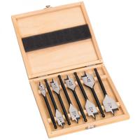 4932352504 Milwaukee 8-Piece Flat Wood Drill Bit Set for Wood, 32mm Max, 12mm Min