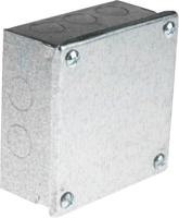 763-9248 RS PRO Steel Galvanised Square Adaptable Box, 100mm x 100mm x 50mm