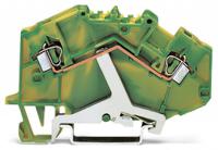 780-607 WAGO 2-Way DIN Rail Earth Terminal Block, 2.5mm², 14 AWG Wire, Cage Clamp, Polyamide Housing