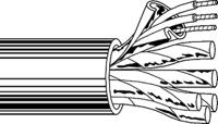 8450-0101000 Belden8450 Series 2 Core Line level Low Voltage signal Cable, 0.33 mm² CSA Screened, 3mm od, 304m, Black