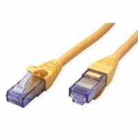 21152721-100 Roline, 1m Cat6a, Yellow RJ45 to Male RJ45 Male, U/UTP Unshielded, Terminated LSZH Sheath