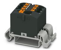 3273212 Phoenix Contact Distribution Block, 7 Way, 4mm², 24A, 690 V, Black