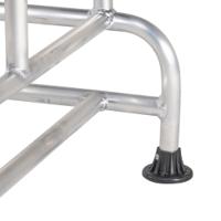 217-811 RS PRO 3 Tread Aluminium Steps 0.75m Platform Height, Aluminium