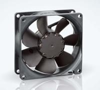 8414n ebm-papst 8400 N Series Axial Fan, 24 V dc, DC Operation, 69m³/h, 2W, 85mA Max, IP20, 80 x 80 x 25mm
