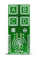 mikroe-2474 MikroElektronika TouchKey 2 Capacitive Touch mikroBus Click Board for ATtiny817