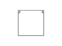 1set411023r0000 PVC Cable Trunking Accessory, 80 x 80mm