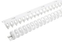 m56917035 Hager Standard Grey Slotted Flexible Panel Trunking - Flexible Slot, W23 mm x D21mm, L0.5m, Polyamide