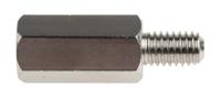 806-6667 RS PRO Standoff, M6 x M6 Thread, 20mm Body, Steel, Male/Female, 10mm Stud