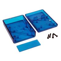 1593ptbu Hammond Transparent Blue ABS ABS Case, 91 x 66 x 28mm