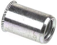 623-5533 POP Galvanised, M8 Steel Threaded Insert, 11.5mm diameter 10.6mm Depth 16mm