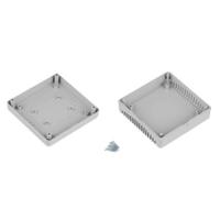206-9056 RS PRO Light Grey ABS General Purpose Enclosure, IP20, IK06, Light Grey Lid, 100 x 100 x 35.3mm