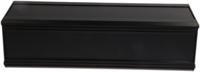 188-1262 RS PRO Black Extruded Aluminium Heat Sink Case, IP40, Black Lid, 300 x 100 x 86mm