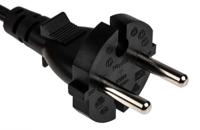909-2168 RS PRO IEC C7 Socket to CEE 7/17 Plug Power Cord, 2m