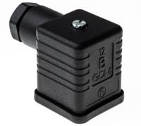 935980321-rs-gdm-3016-schwarz Hirschmann GDM 3P+E DIN 43650 A, Female Solenoid Valve Connector, 250 V Voltage