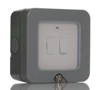 wp53-02 BG Electrical 13A 1 Gang Switched Fused Spur IP66
