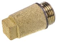619-2240 Legris 0670 Sintered Bronze 12bar Pneumatic Silencer, Threaded, G 3/8 Male